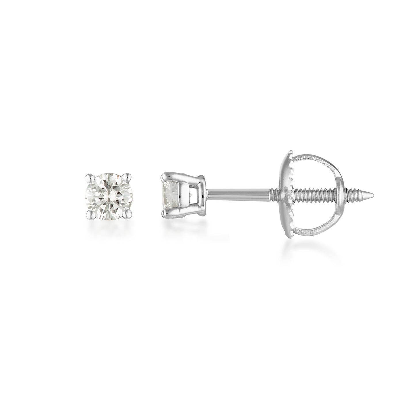 OG Lab Grown Diamond Stud – White Gold
