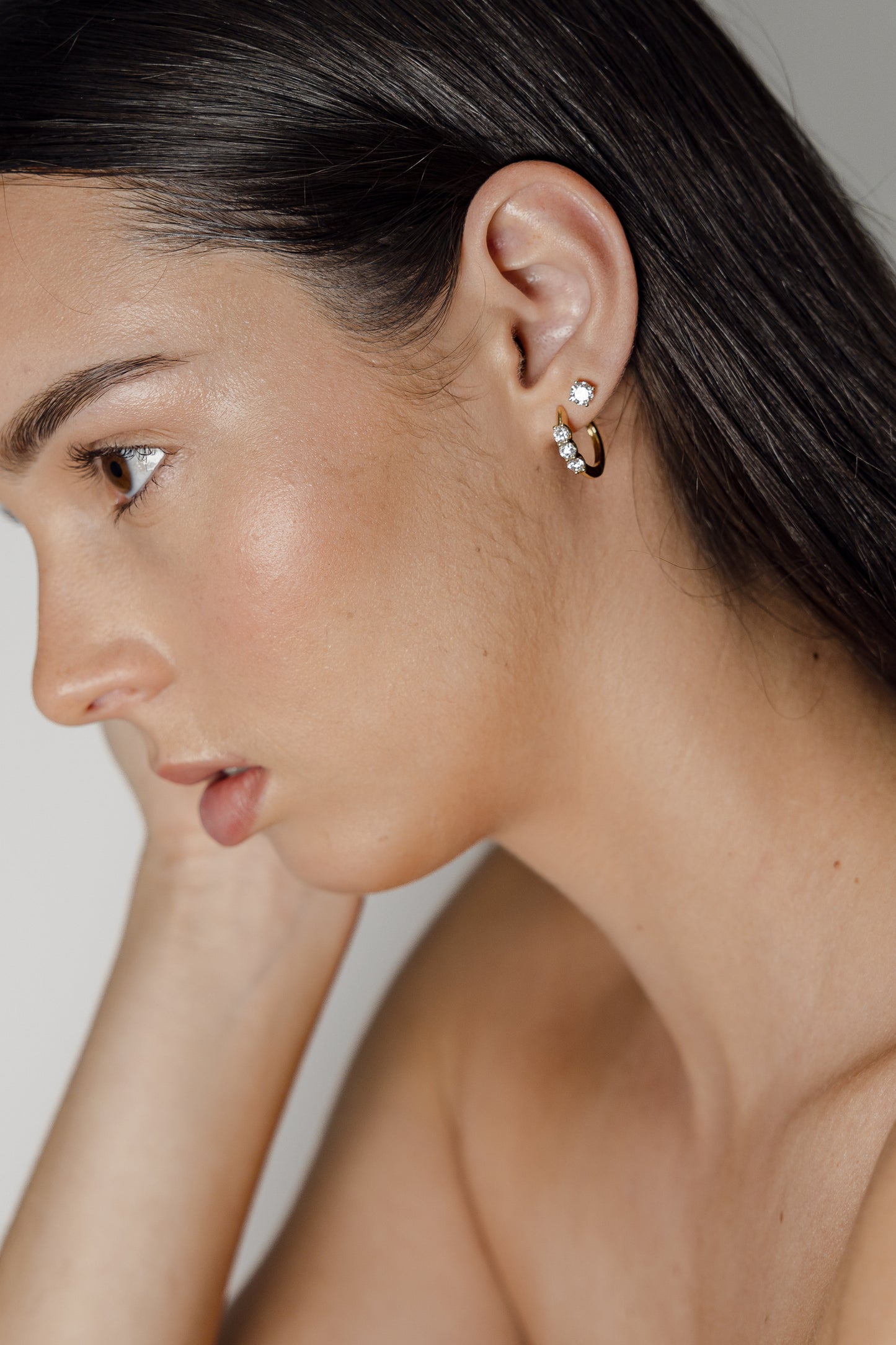 OG Lab Grown Diamond Stud Earrings – Yellow Gold