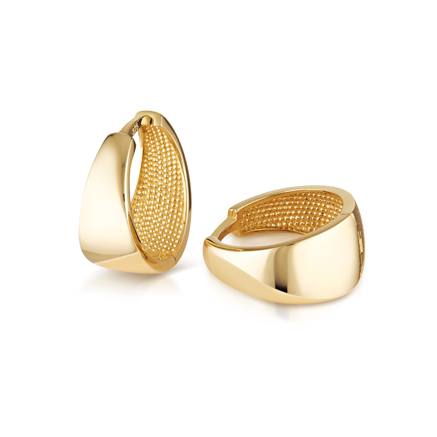 Taper Huggies – Yellow Gold
