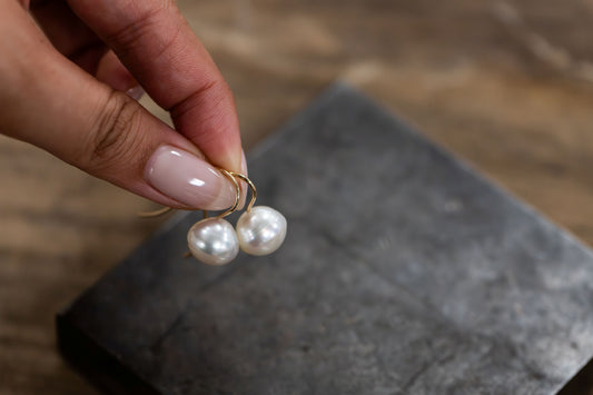 South Sea Pearl Drop - Yellow Gold